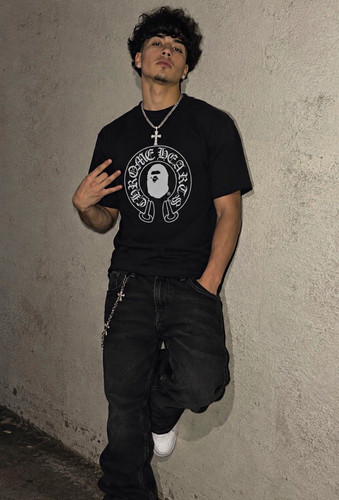 Bape tee chrome hearts - tee,